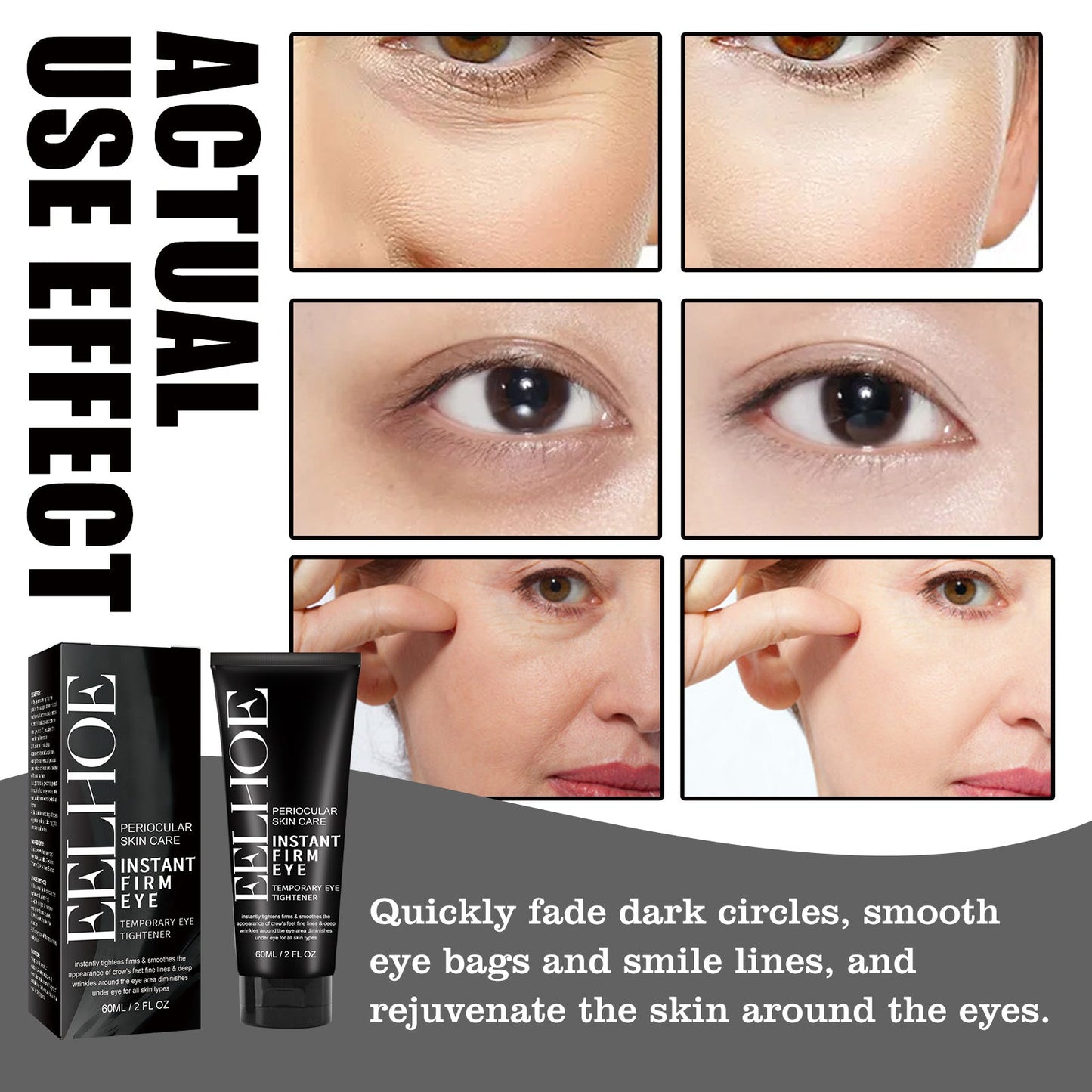 EELHOE Eye Firming And Lifting Cream Reduces Fine Lines And Wrinkles,