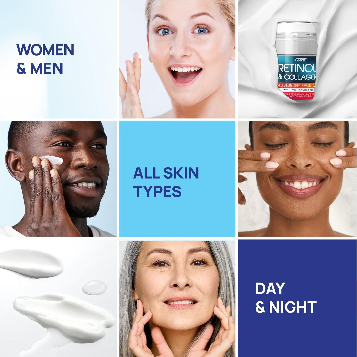 Retinol Cream for Face Collagen and Retinol Moisturizer with