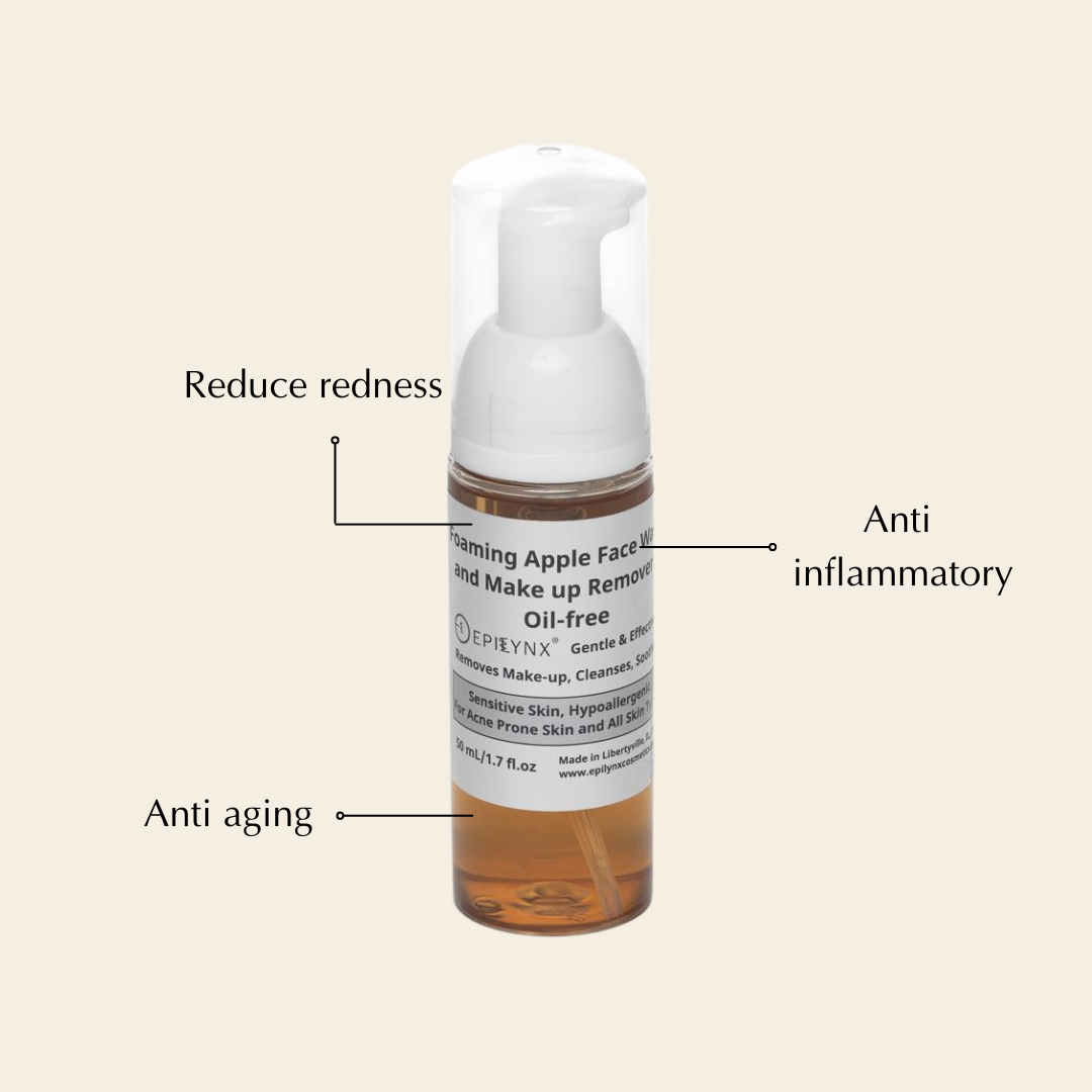 Gentle, Oil-Free Foaming Apple Cleanser for Sensitive & Acne-Prone