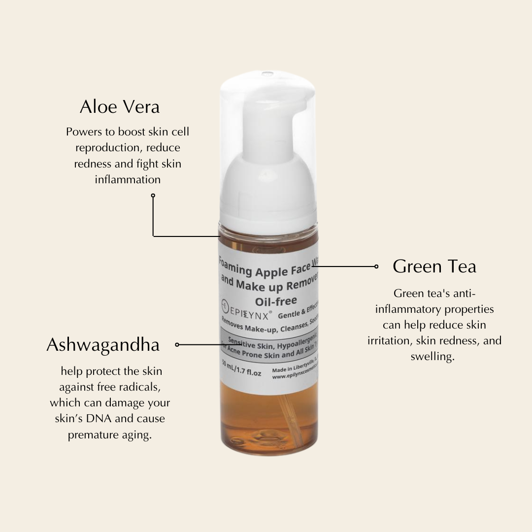 Gentle, Oil-Free Foaming Apple Cleanser for Sensitive & Acne-Prone